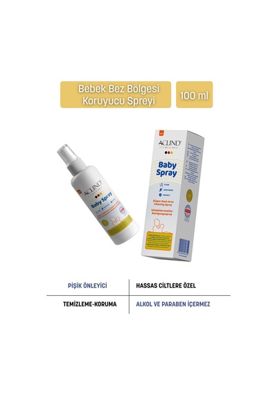 Acto Baby Spray 100 Ml Bebekler İçin Koruyucu Pişik Spreyi B