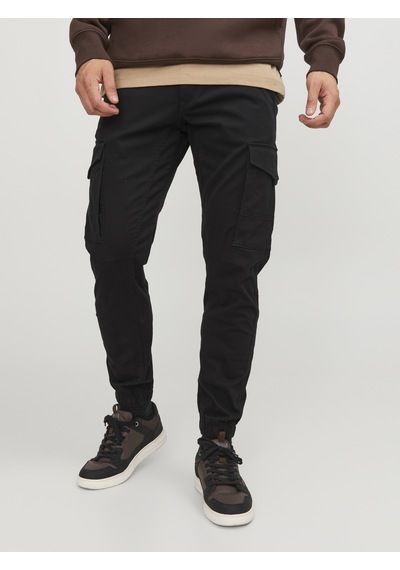 Jack & Jones Erkek Yandan Cepli Kargo Pantolon - Paul Flake - 12139912 Black Siyah