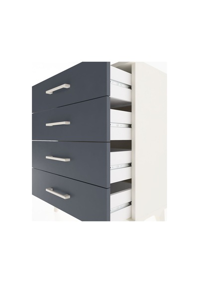 Arges Komodin 4 Çekmeceli 60x30x80 Aytaşı-antrasit Aytaşı