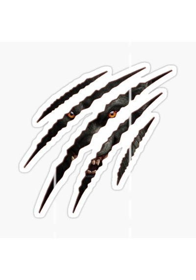 Öfkeli Kızgın Kurt Araba Sticker Oto Yapıştırması 18Cm B2