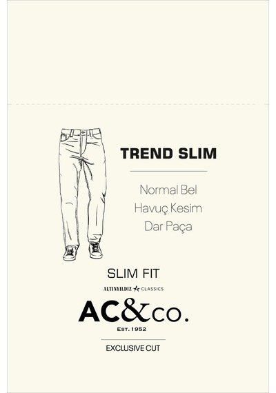 AC&Co / Altınyıldız Classics Erkek Sıyah Trend Slim Fit Dar Kesim 5 Cepli Esnek Denim Jean Kot Pantolon Siyah AC&Co / Altınyıldız Classics Erkek Sıyah Trend Slim Fit Dar Kesim 5 Cepli Esnek Denim Jean Kot Pantolon Siyah