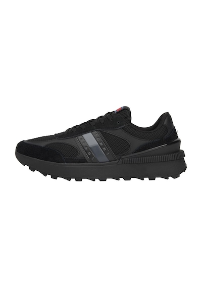 Tommy Hilfiger Erkek Renk Bloklu Siyah Sneaker Siyah