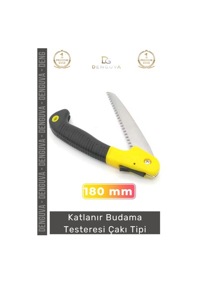 Testere Çelik Keskin Pratik Portatif Güçlü Bahçe 180 Mm Katlanır Budama Testeresi Çakı Tipi