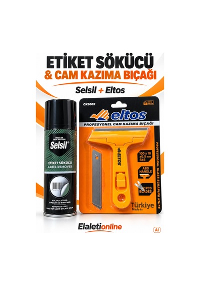 Selsil Etiket Sökücü + Kazıma Bıçağı Geniş Ağız Ve Yedekli - 930378794 Diğer