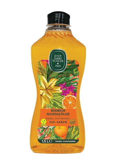 Bodrum Mandalinası Doğal Zeytinyağlı Sıvı Sabun 1500 ML