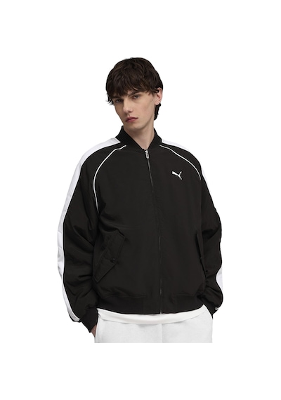 Puma T7 Bomber Unisex Siyah Günlük Stil Ceket 63502201 Siyah