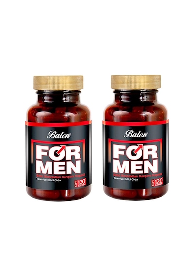 2 Adet Balen Formen Tribulus Erkek Sağlığı 120+120 Kaps.634mg.