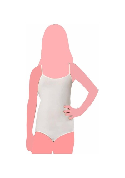 Kız Çocuk İp Askılı Body 3 Adet -461 Beyaz