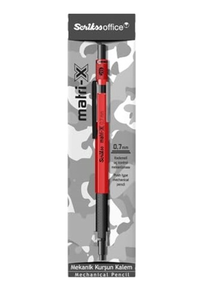 Scrikss Ofis Matri-x Versatil 0.7 Mm Kırmızı