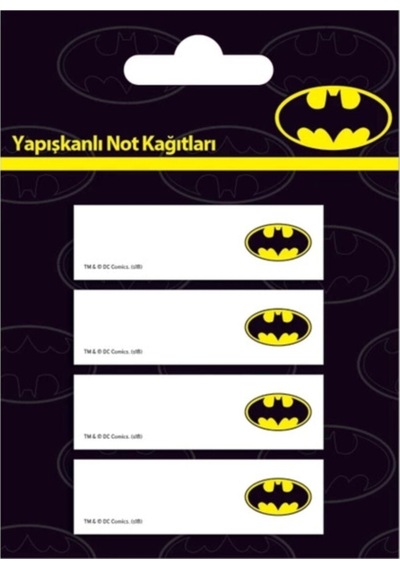 Yapışkanlı Not Kağıdı --batman Ayraç Ve Not Kağıdı 2 Farklı Model