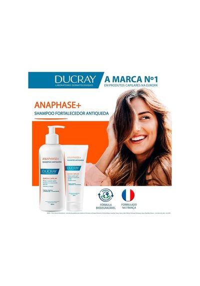 Ducray Anaphase +plus Shampoo 100ml 1 Paket Beyaz