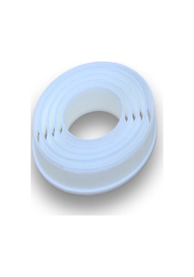Plastik Kurabiye Kalıbı Oval 5li Set Çok Renkli