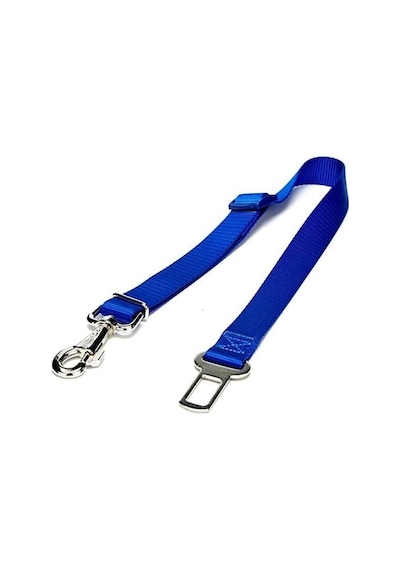 Doggie Dokuma Emniyet Kemerli Köpek Gezdirme Tasma Aparatı Medium Mavi 2.5x50-80 Cm Mavi