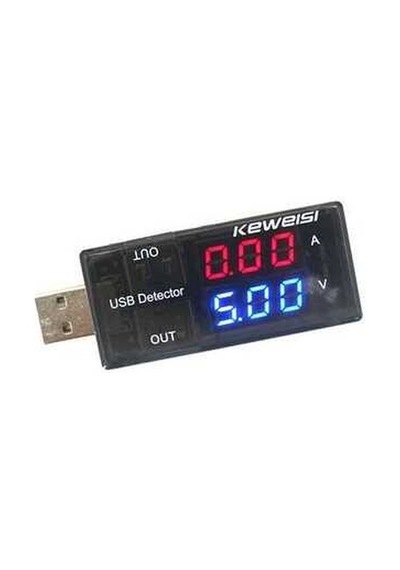 Makermarketim-Usb Akım Gerilim Test Cihazı Volt Amper Ölçer 2 Usb Çıkışlı