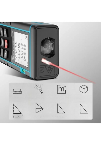 40 Metre Hassas Lazermetre Ölçer Lcd Dijital Ekran Su Terazili Lazerli Mesafe Ölçüm Cihazı Diğer