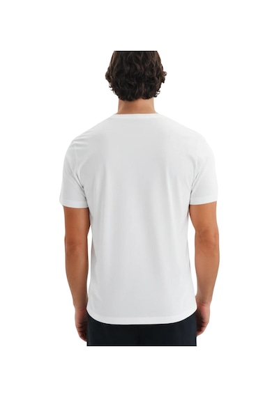 Arma Ar-ma Erkek V Yaka Tişört Baskisiz Basic Örme Kumaş Regular Fit %100 Pamuk 30/1 Penye Süprem Y31364408102 Beyaz-b1