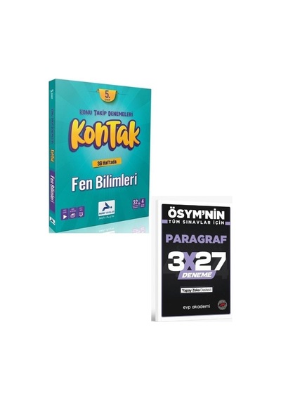 Paraf 2027 5. Sınıf Fen Bilimleri Kontak Denemeleri+ Evp Akademi Paragraf