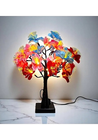 Dekoratif Led'li Çiçek Lamba - 45 Cm