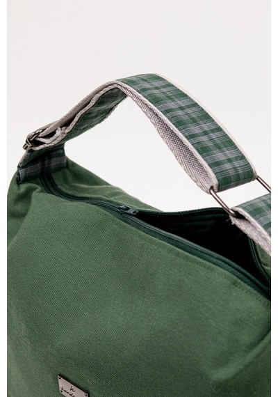 Fabric Craft Bag El Çantası Duck Kumaş Yeşil Ayarlanabilir Askılı Haki