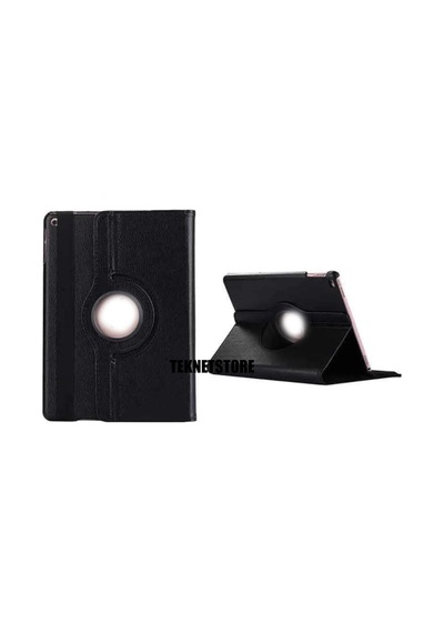 Apple Uyumlu iPad, 9. Nesil 2021 10.2 Inç Tablet Standlı 360 Dönebilen Deri Kılıf Leather Case Tam Kılıf
