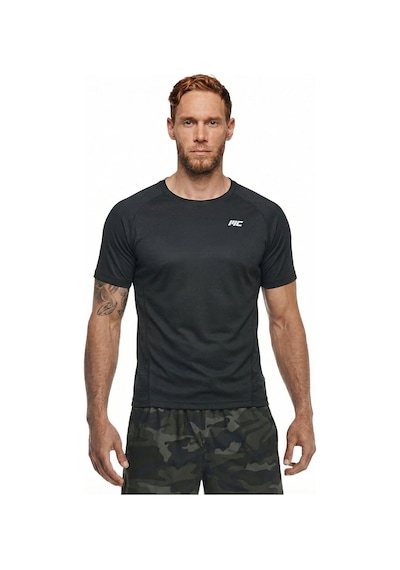 Musclecloth Running Kısa Kollu T-shirt Siyah Siyah