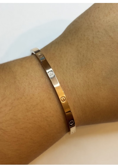 Unisex Şans Model Rose Renk 17 Ölçü Çelik Bilezik