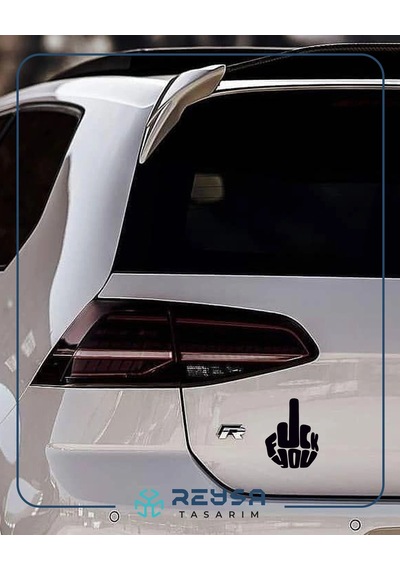 F Ck You Sticker 17x17 Cm Siyah