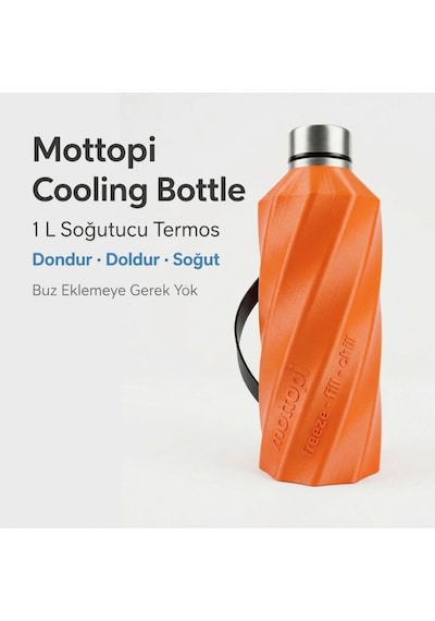 Mottopi Soğutucu Saplı Termos 1 L Cooling Bottle Dondur Doldur Soğut, Buzsuz Soğuk Su Termosu, Soğutucu Şişe, Taşınabilir Sıvı Soğutucu Turuncu Mottopi Soğutucu Saplı Termos 1 L Cooling Bottle Dondur Doldur Soğut, Buzsuz Soğuk Su Termosu, Soğutucu Şişe, Taşınabilir Sıvı Soğutucu Turuncu