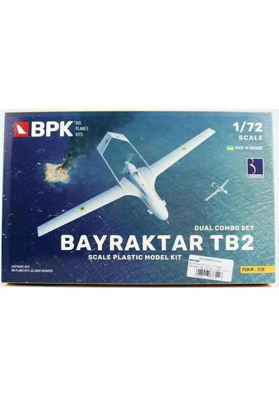 1/72 Bayraktar Tb2 İkili Set Silahlı İnsansız Hava Aracı Maketi, Big Planes Kits 7230