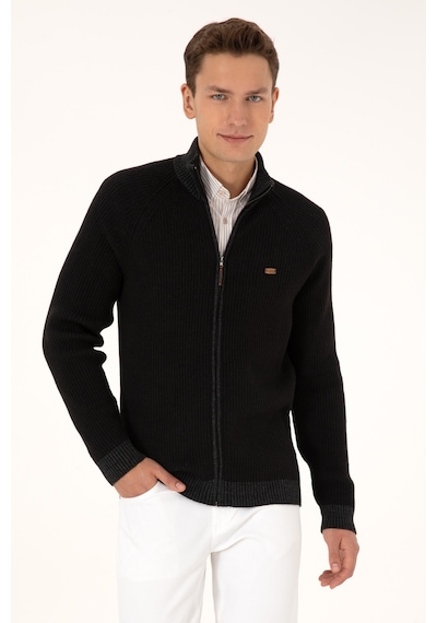 U.s. Polo Assn. Erkek Siyah Hırka Triko 50315873-vr046 Siyah