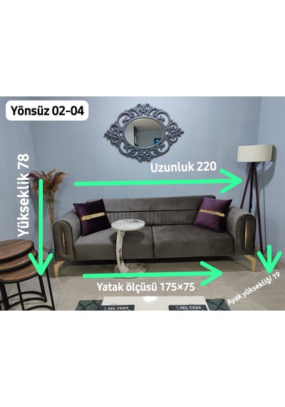 Mimoza Koltuk Takımı 3+1 5