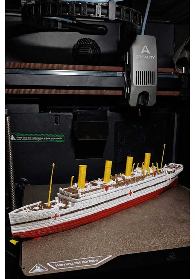 Hmhs Britannic 3d Gemi Maketi Detaylı Hastane Gemisi Koleksiyon Modeli