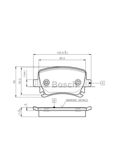 Vw Vento/jetta/bora 1.4/1.6/1.9/2.0 Arka Fren Balata Takımı 06.2007 - 07.2009 Arası