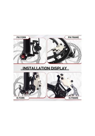 Bisiklet Disk Fren Adaptörü Post Mount 180mm Dönüştürücü Ön Arka Disk Fren Adaptörü Pm-pm-f180 Ön