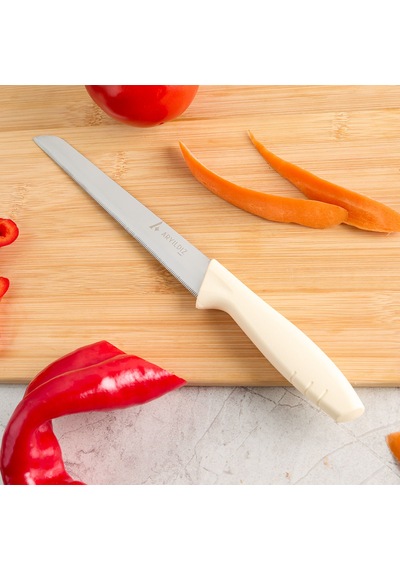 Aryıldız Primo Lazer Ekmek Bıçağı Fil Dişi 17 Cm Renkli