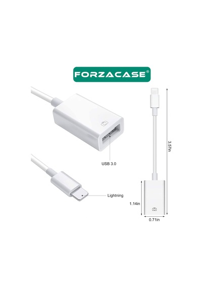 Apple Uyumlu iPhone iPad  Lightning To Usb Tak Çalıştır Kamera Adaptörü - Fc490