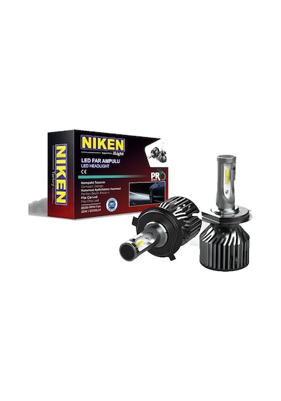 Niken Pro Serisi Flip Led Xenon Zenon H4 6500K - Slim Fan 549520082