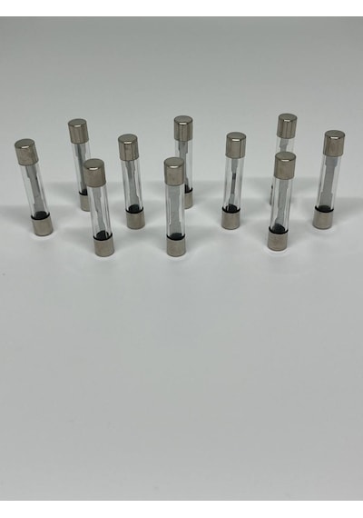 10 Adet 20 Amper 30mm Büyük Boy Cam Sigorta 20a