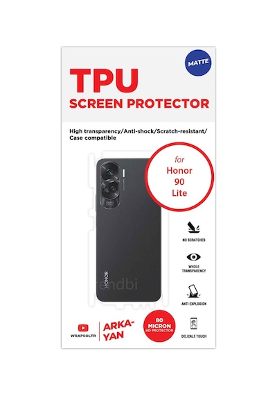 Honor 90 Lite Mat Arka Ve Yan Kaplama Leke Bırakmayan Hd Film