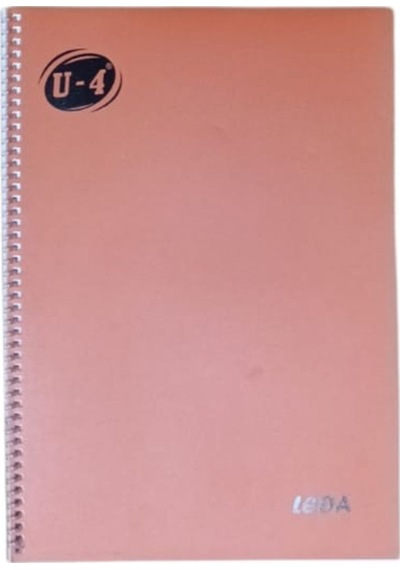 U-4 A4 Pp Kp Spiralli 40 Yp Çizgili Defter-turuncu