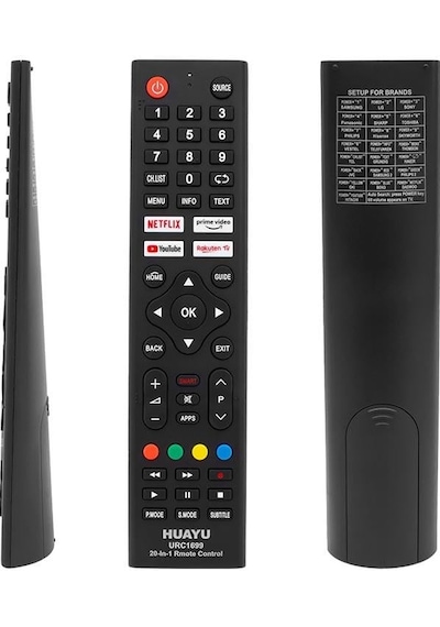 Huayu Urc1699 20in1 Netflix - Youtube - Prime Video Tuşlu Universal Lcd-led Tv Kumanda