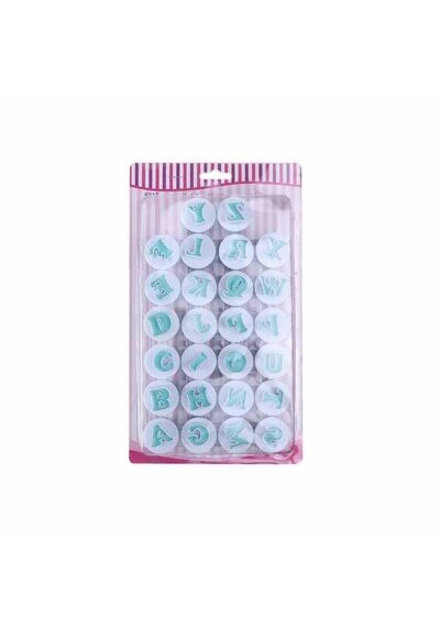 Epinox Profesyonel Basmalı Kalıp & Kopat Büyük Harf Bkp-26 Beyaz - Mavi