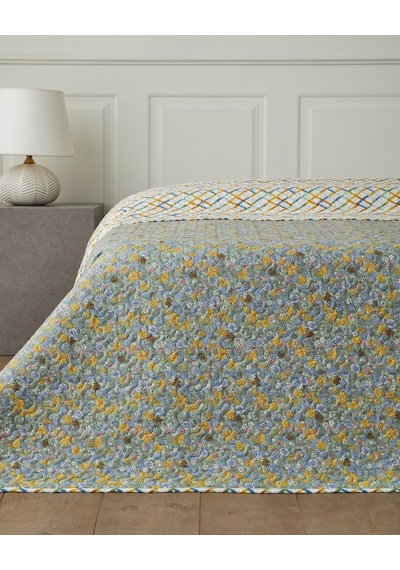 English Home Bloom Rhombus King Size Çok Amaçlı Örtü 220x240 Cm Yeşil Yeşil