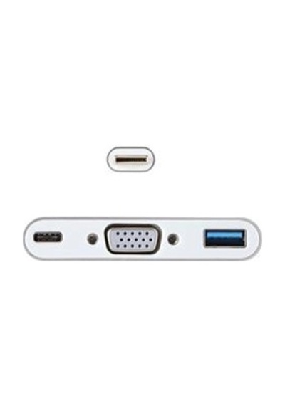 Vcom Cu426m Type-c-m To Vga-f Usb 3.0-f Type-c-f Çevirici Kdo