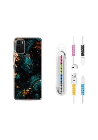 General Mobile Gm21 Plus Kılıf Kablo Koruyuculu Karmaşa 1625