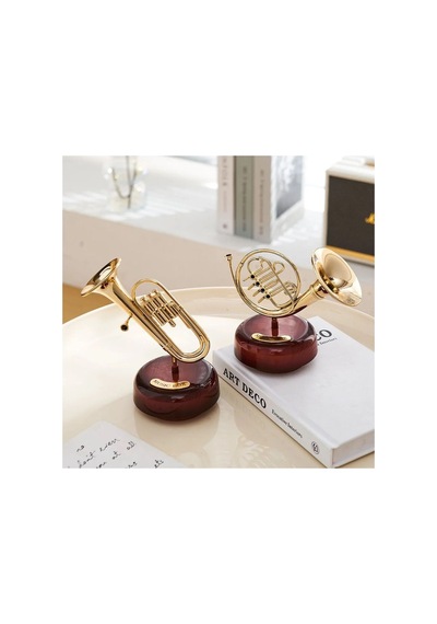 Retro Desenli Music Box Hediyelik Dekor Desenli Hediyelik Eşya Dekor Müzikli Kutu Hediyelik Desenli Saksafon