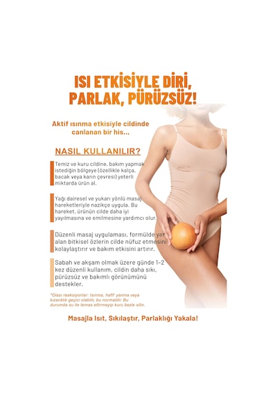 Selülit Karşıtı Sıkılaştırıcı & Pürüzsüzleştirici Nemlendirici Vücut Bakım Yağı