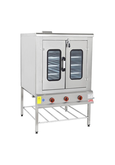 Himaksan Endüstriyel Çift Kapılı 100x100 Lpg Tüplü Pasta Börek Fırını