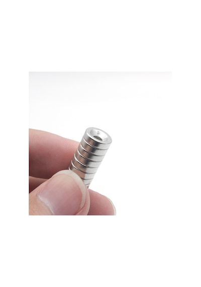 Neodyum Mıknatıs, 10Mm X 7-4Mm X 3Mm Havşa Delikli, Adet Seçmeli 5 Adet