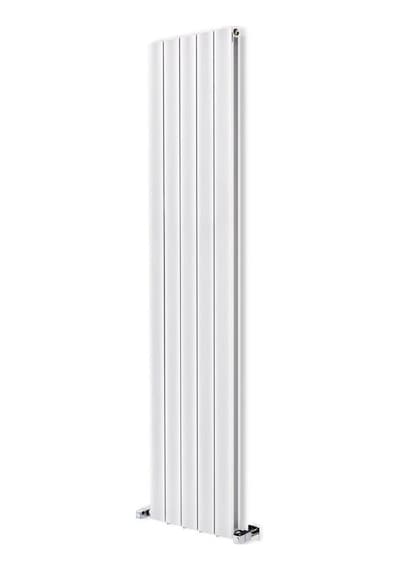 1800 x 395mm Yüksek Isı Kapasiteli Dekoratif Amber Dikey Aluminyum Beyaz Radyatör